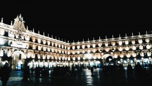 Plaza Mayor de Salamanca la nuit